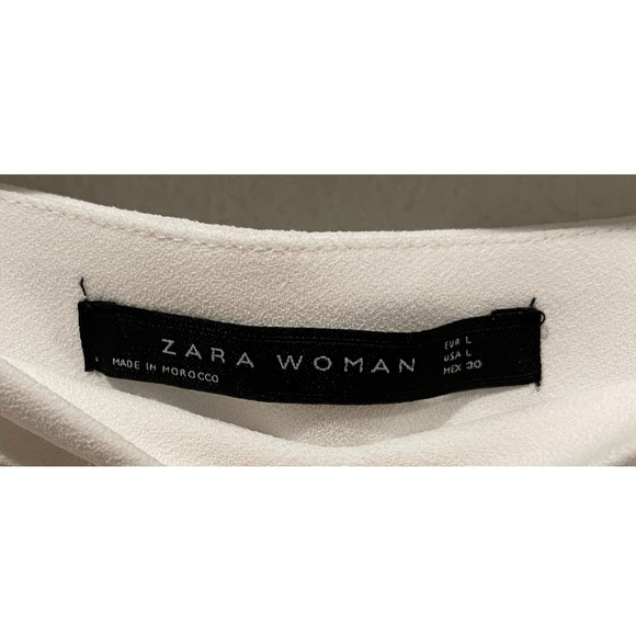 ZARA White Ruffle Pants - Picture 2 of 6